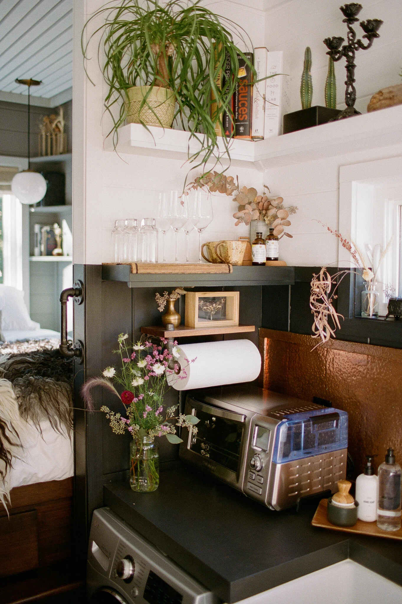 A colorful keto bowl with fresh herbs and vegetables